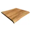Blat Dąb z Naturalnymi Krawędziami Olejowany 75x65x3,8 cm