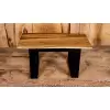 Stolik kawowy z blatem dębowym 95x47-51cm
