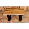 Stolik kawowy z blatem dębowym 95x47-51cm
