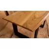 Stolik kawowy z blatem dębowym 95x47-51cm
