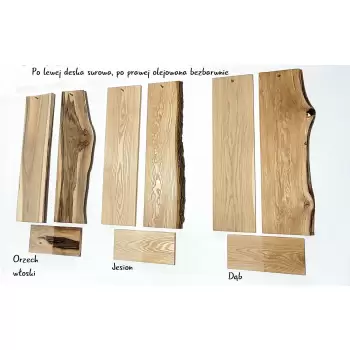 Półka Drewniana o Szerokości 20-30 cm Jesion