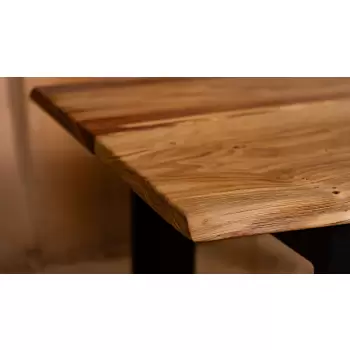 Stolik kawowy z blatem dębowym 95x47-51cm